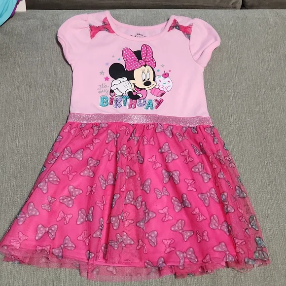 Disney Dresses | New Disney Minnie Dress | Color: Pink | Size: 5G | Micha0403'S Closet